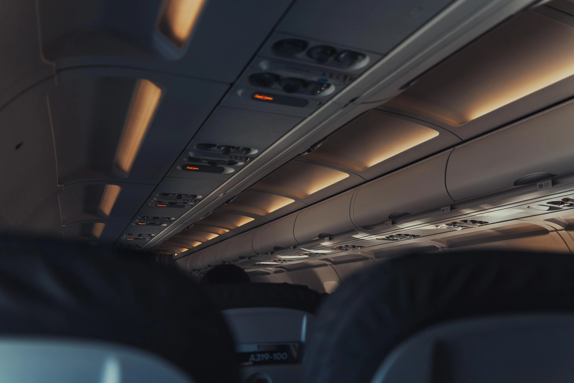 Traveler looking toward an aircraft